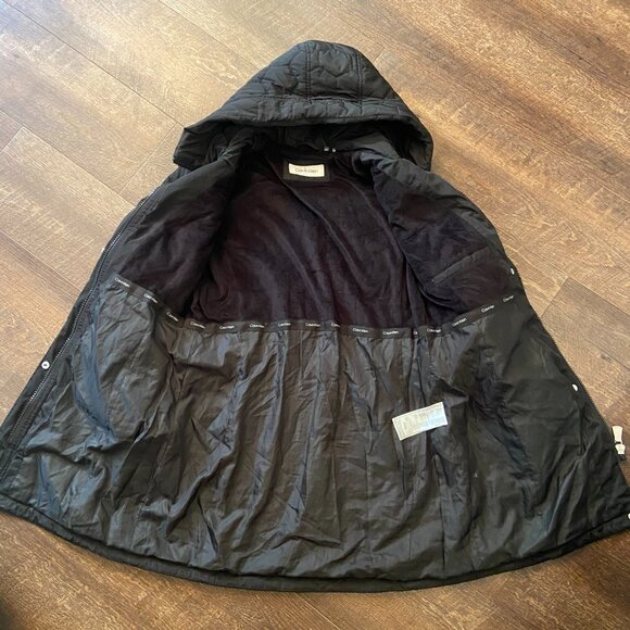 Calvin Klein Hooded Quilted Coat - Medium - Picture 4 of 10